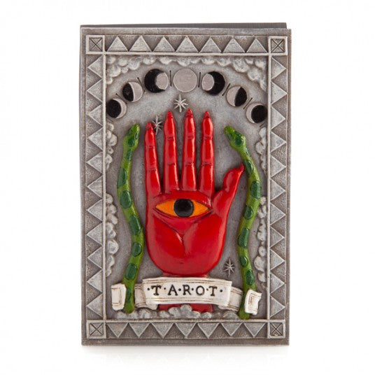 Tarot Box Silver with Hamsa Hand 14 cm | Carpe Diem with Remi