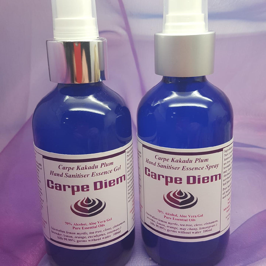 Hand Sanitiser Essence Spray and Gel | Carpe Diem with Remi