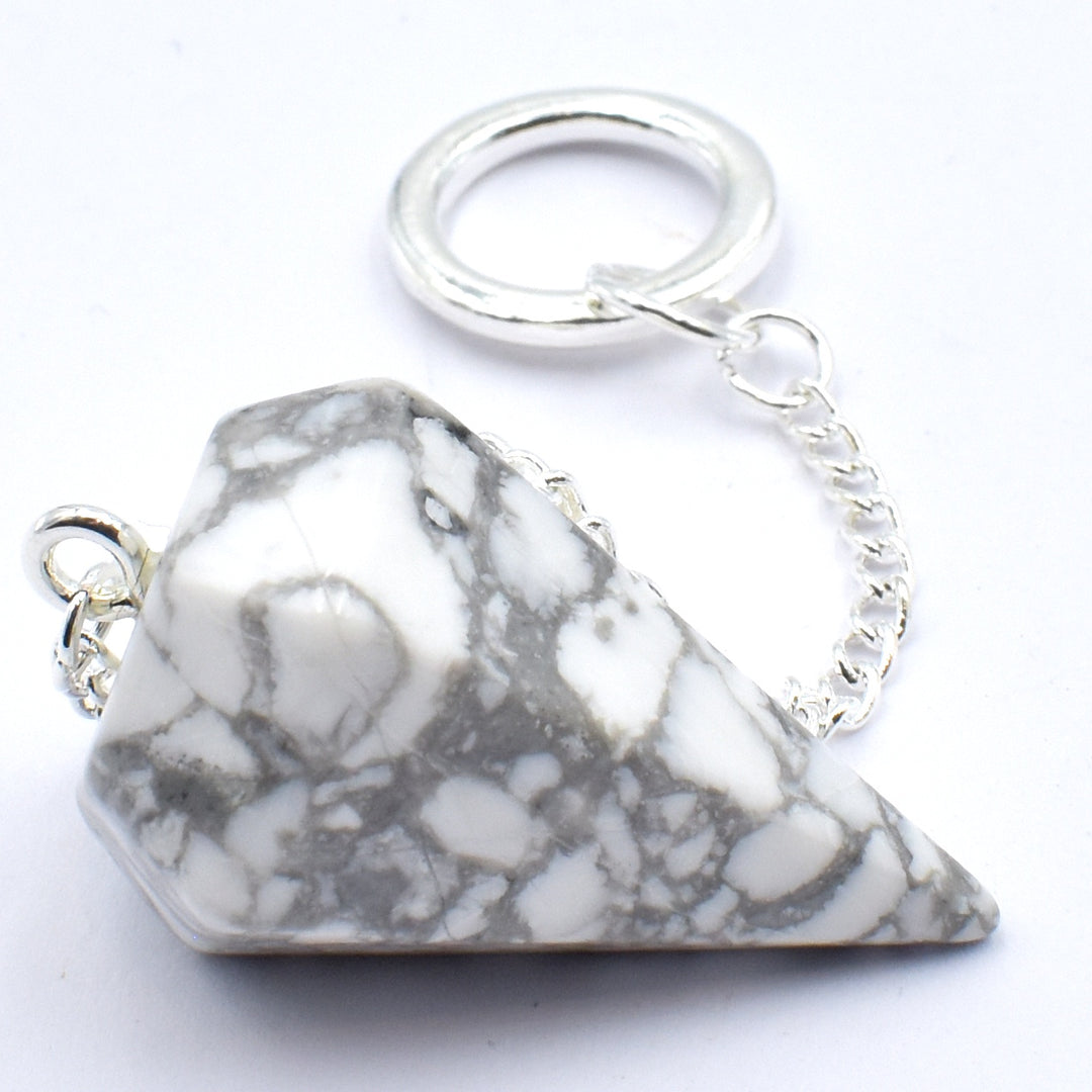 Pendulum  White Howlite Six Sided