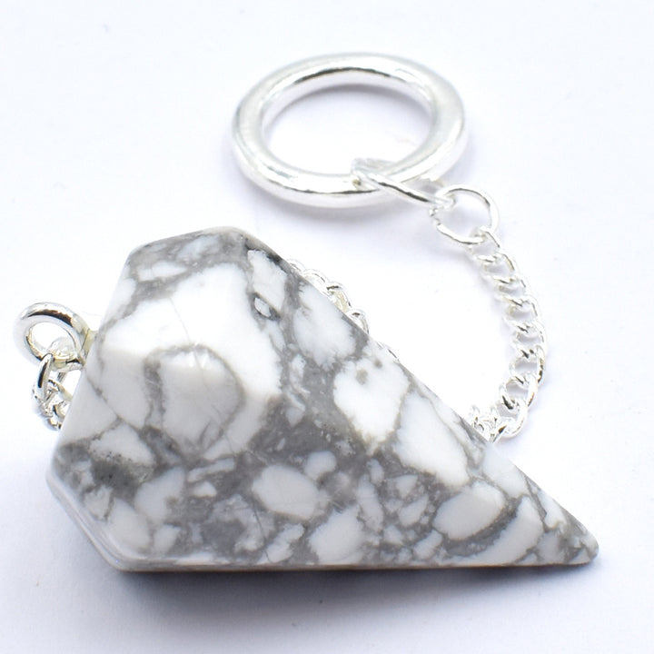 Pendulum  White Howlite Six Sided