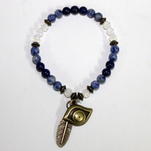 Bracelet Bead Eye of Horus Blue | Carpe Diem With Remi