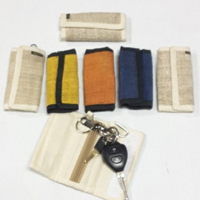 Hemp Keyring Coin Purse Assorted | Carpe Diem With Remi
