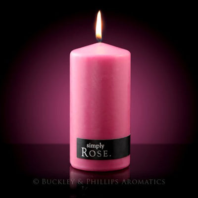 Simply Rose Candle Pillar | Carpe Diem With Remi
