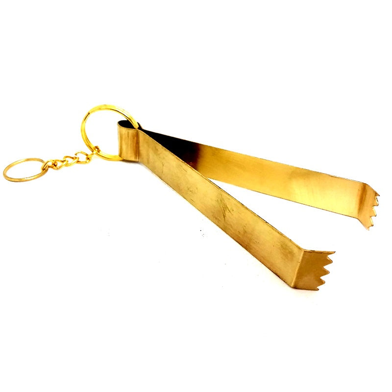 Charcoal Tongs Brass 14 cm