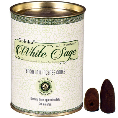 White Sage Goloka Backflow Cone | Carpe Diem With Remi