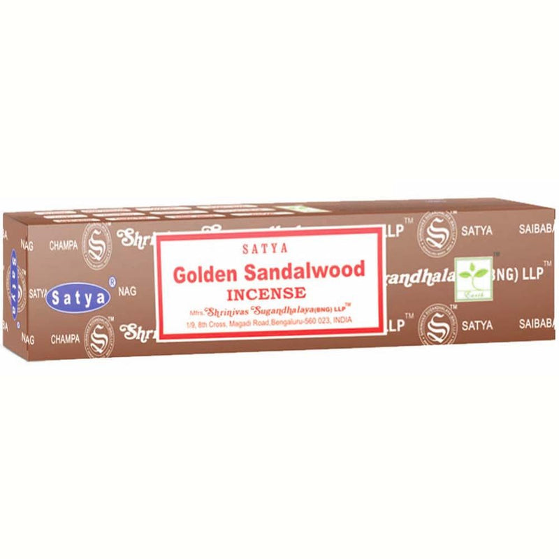 Golden Sandalwood Satya Incense Sticks 15g | Carpe Diem With Remi