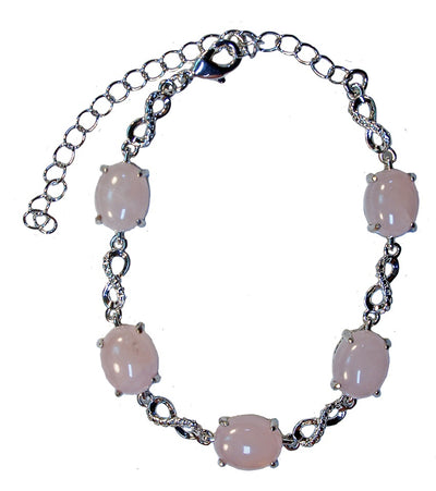 Bracelet Rose Quartz Infinity Adjustable | Carpe Diem With Remi