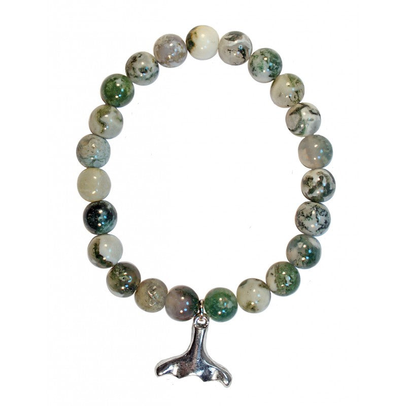 Bracelet Three Grain Stone Whale Tail | Carpe Diem With Remi