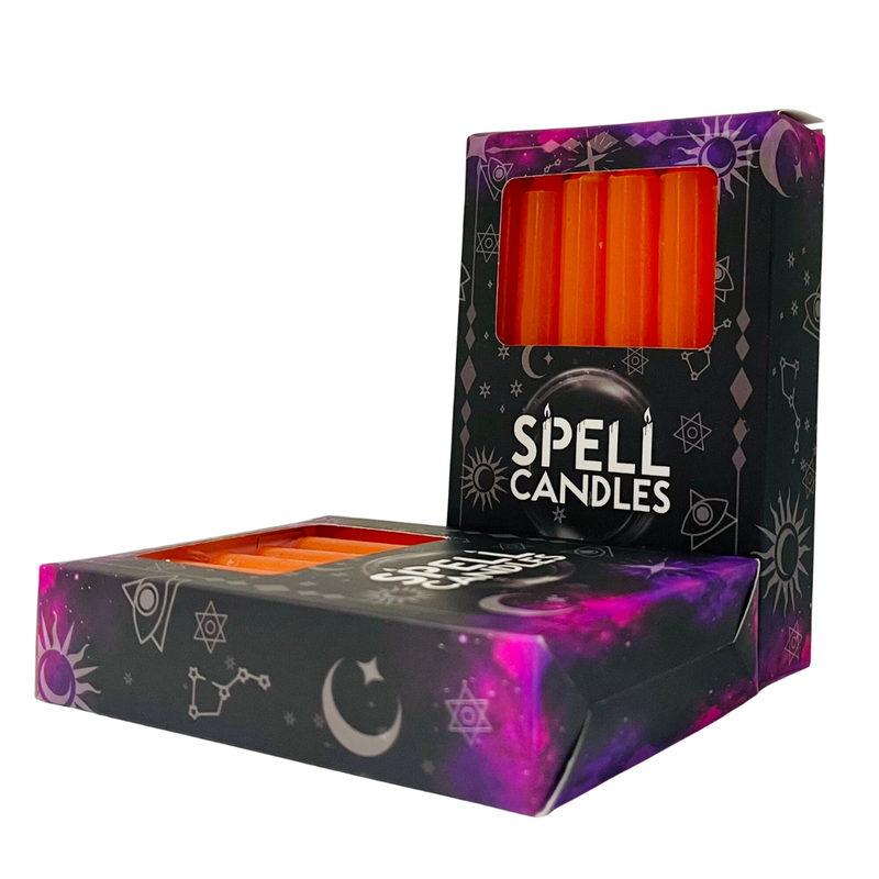 Spell Candle Boxed Orange 10 cm