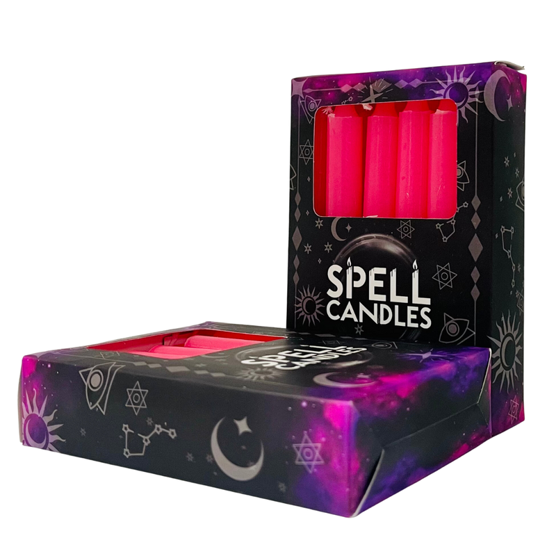 Spell Candle Boxed Pink 10 cm