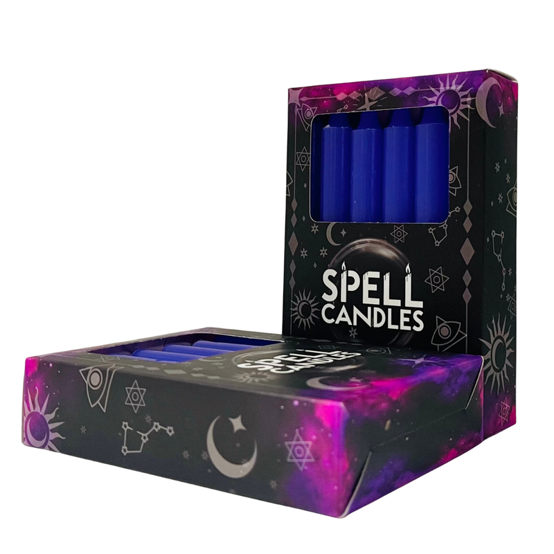 Spell Candle Boxed Purple 10 cm